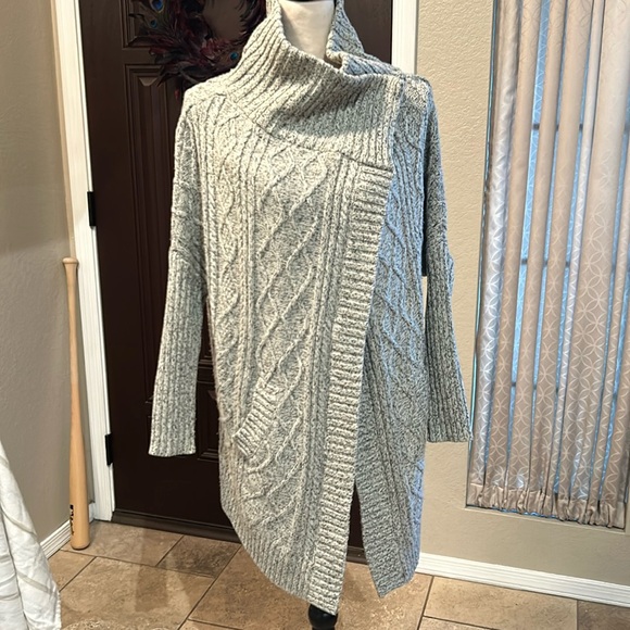 RDI Cowl Snap Cable Sweater - Picture 1 of 12